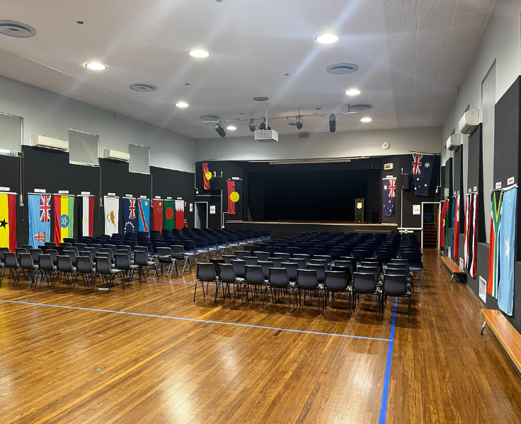 photo of inside of school hall