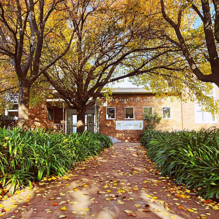 Front Walk entrance to school
