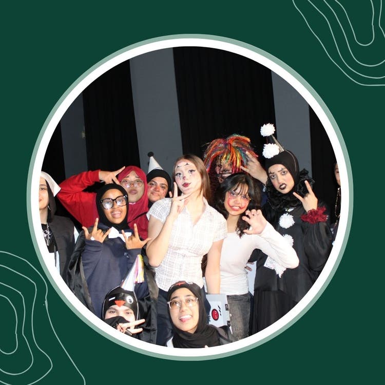 students at our talent quest dressed up